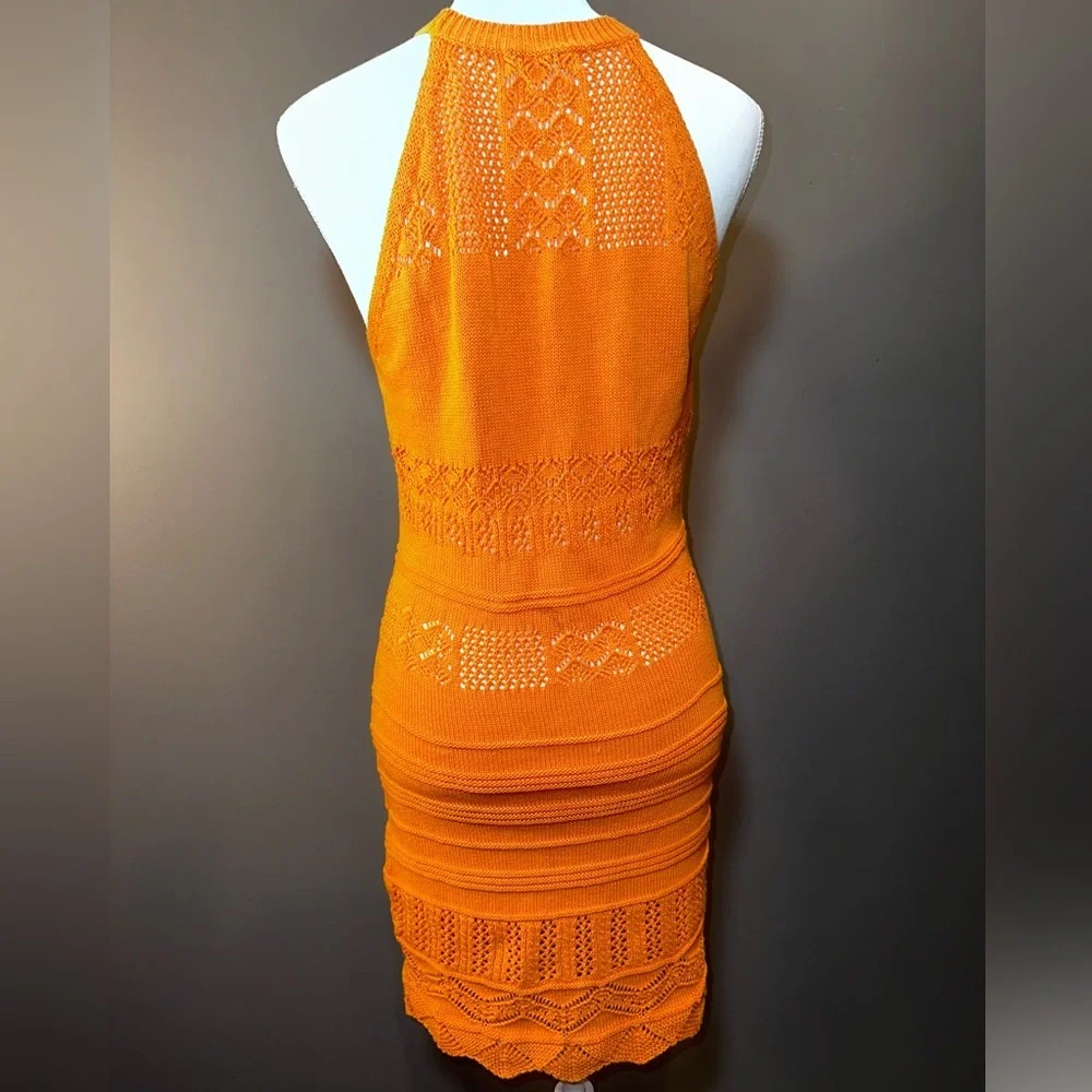 Jolie Vibrant Orange Midi Dress - Picture 2 of 8
